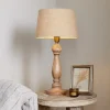 Usha Classic Wooden Table Lamp - Natural