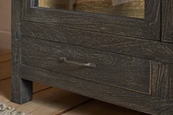 Valin Mango Wood & Glass Cabinet - Natural