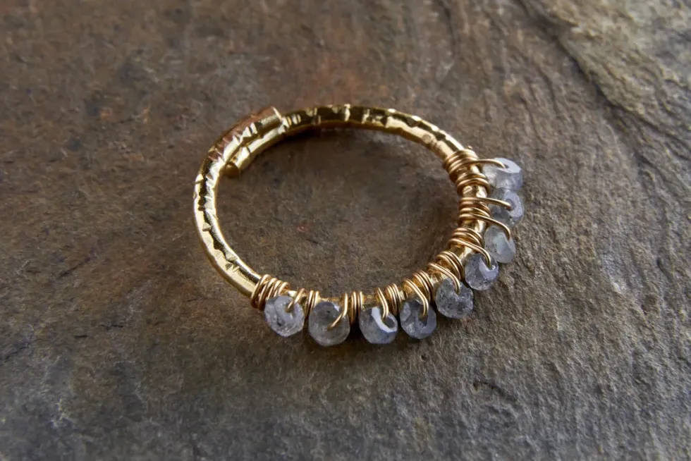 Vani Labradorite Ring - Labradorite & Gold