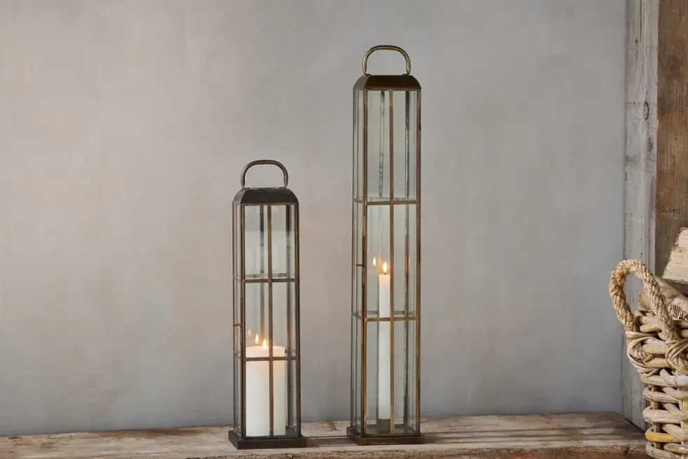Vemula Lantern - Antique Brass