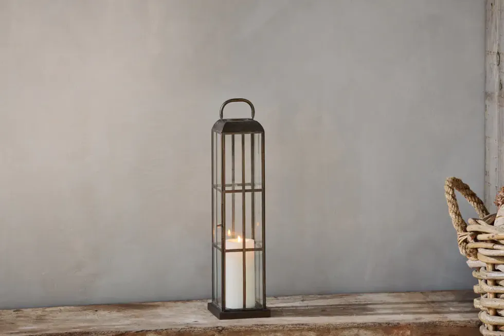 Vemula Lantern - Antique Brass