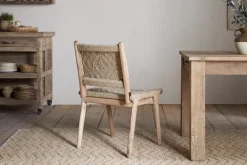 Vinay Woven Armless Dining Chair - Natural