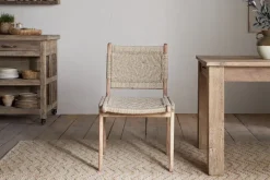 Vinay Woven Armless Dining Chair - Natural