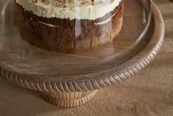 Vivan Glass Cake Stand & Dome - Natural