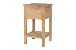 Vivan Grooved Bedside Table - Natural