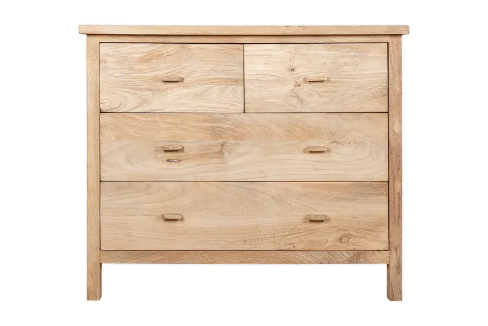 Vivan Grooved Chest of Drawers - Natural