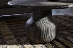 Vivan Grooved Coffee Table - Charcoal