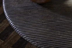 Vivan Grooved Coffee Table - Charcoal