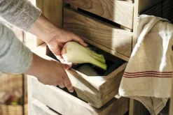 Vivan Grooved Pantry Cupboard - Natural