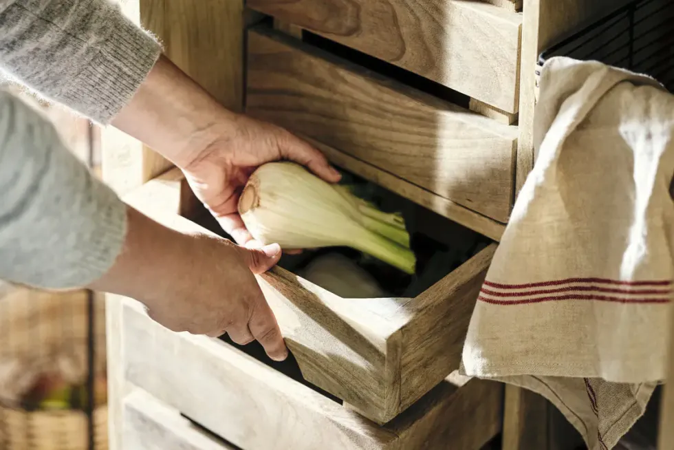 Vivan Grooved Pantry Cupboard - Natural