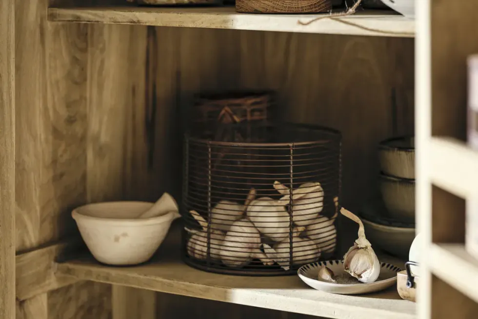 Vivan Grooved Pantry Cupboard - Natural