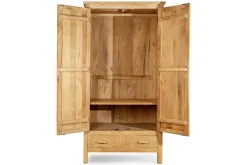 Vivan Grooved Wardrobe - Natural