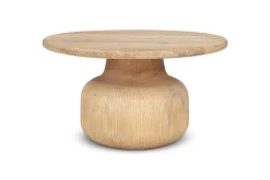 Vivan Grooved Wood Coffee Table