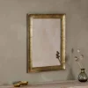 Yadur Rectangular Mirror - Antique Brass - Small