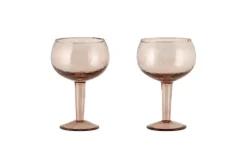 Yala Hammered Gin Glass - Dusty Terracotta (Set of 2)