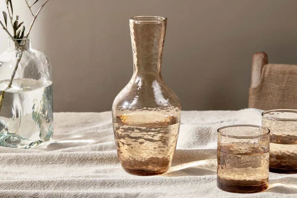Yala Hammered Jug - Dusty Terracotta