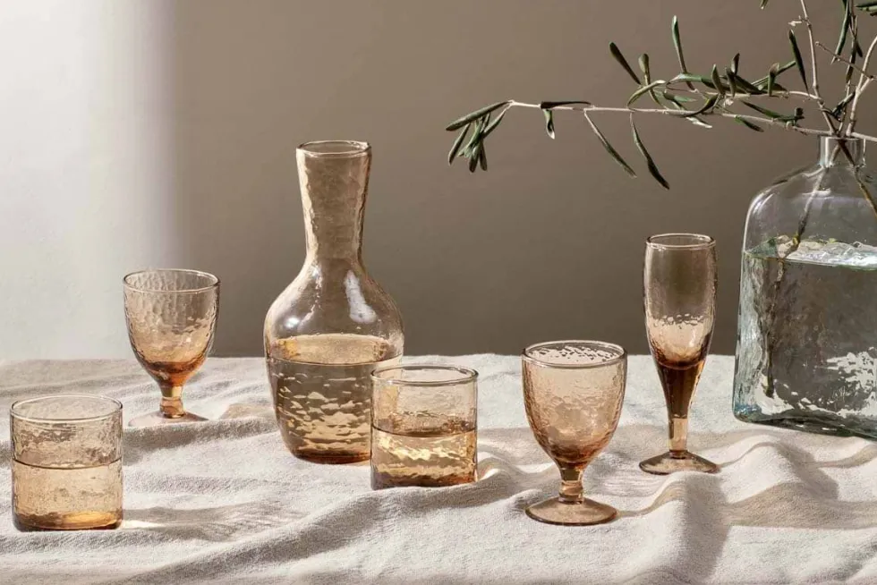 Yala Hammered Jug - Dusty Terracotta