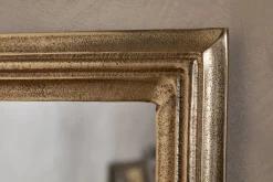 Yamuna Rectangular Mirror - Aged Antique Brass