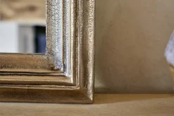 Yamuna Rectangular Mirror - Aged Antique Brass