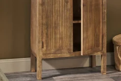 Yasha Reeded Mango Wood Cabinet