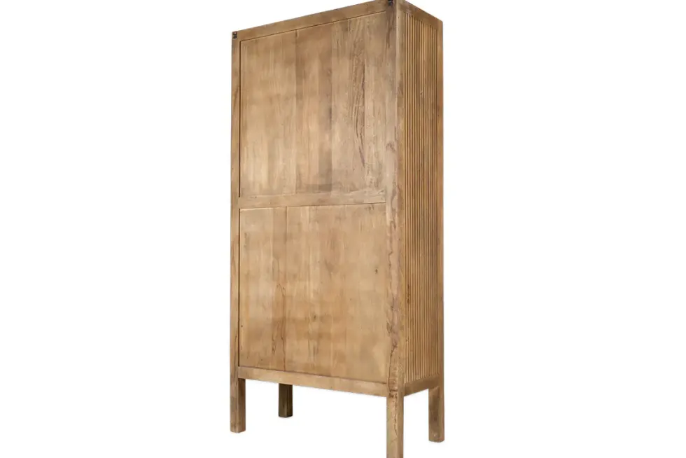 Yasha Reeded Mango Wood Cabinet