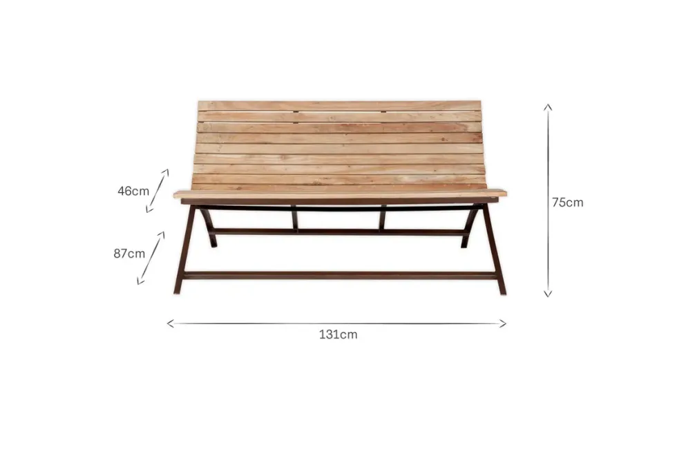 Yatin Outdoor Bench - Natural