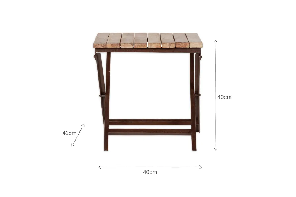 Yatin Outdoor Side Table - Natural
