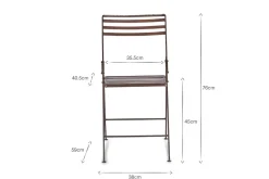 Yealme Iron Bistro Chair