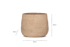 Zadie Terracotta Planter - Natural - Large