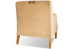 Zairya Jute & Cotton Armchair - Natural & Rust
