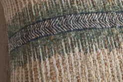 Zairya Jute & Cotton Cushion Cover - Sea Foam