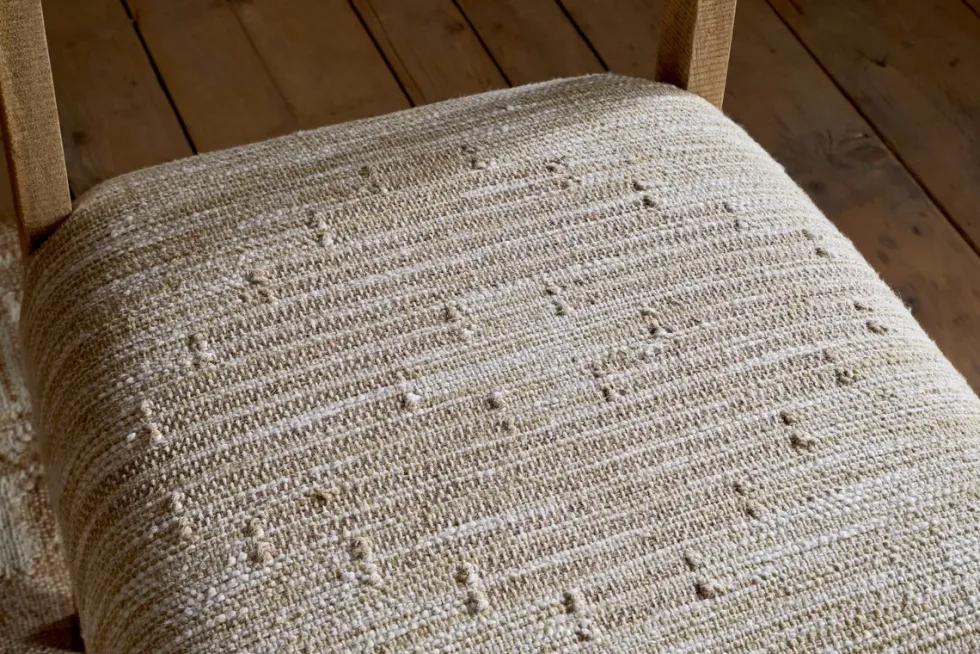 Zoha Cotton & Jute Upholstered Dining Chair - Natural